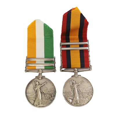Lot 131 - A Queen's and King's South Africa medal