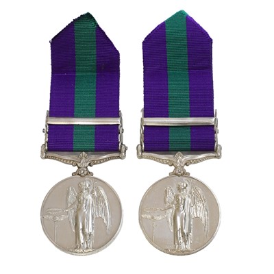 Lot 144 - Two George VI General Service medals