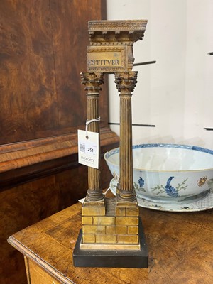 Lot 251 - A pair of carved Siena marble grand tour models
