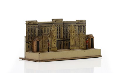 Lot 248 - A tin-plate clock work model of Buckingham palace