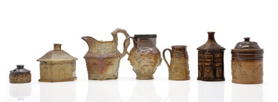 Lot 166 - A collection of salt-glazed stoneware items