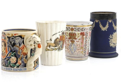 Lot 112 - A collection of commemorative porcelain
