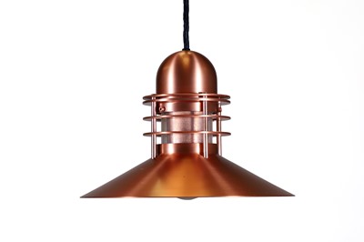 Lot 341 - A Danish 'Nyhavn' copper pendant light