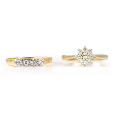 Lot 288 - Two diamond rings