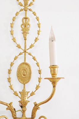 Lot 213 - A George III-style giltwood and composition wall light by Leone Cei & Figli of Florence