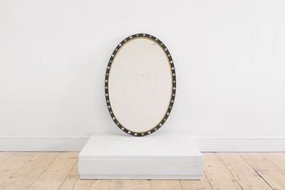 Lot 654 - A George III-style oval mirror