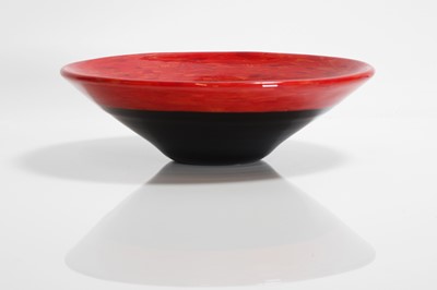 Lot 307 - A 'Laccati Neri e Rossi' glass bowl