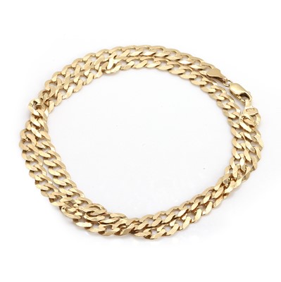 Lot 459 - A 9ct gold curb link chain