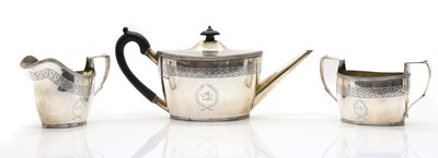 Lot 2 - A George VI silver tea service