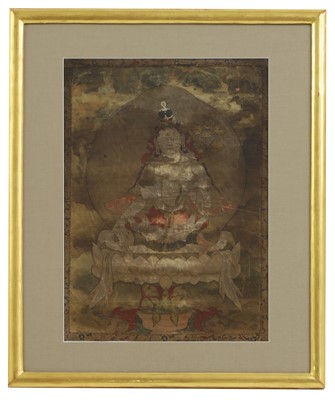 Lot 273 - A Tibetan thangka