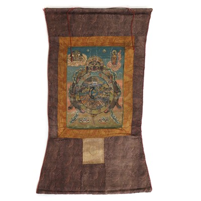 Lot 271 - A Tibetan thangka