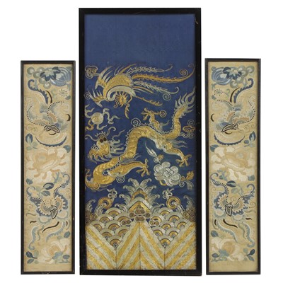 Lot 265 - A collection of Chinese embroidered panels