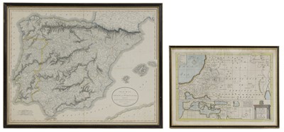 Lot 51 - MAPS: 1- (HOLY LAND.) Wells, Edward