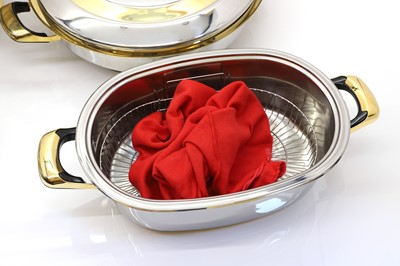Lot 309 - A extensive collection of Cameo Royal stainless steel cookwares