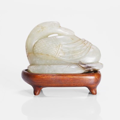 Lot 135 - A Chinese jade carving