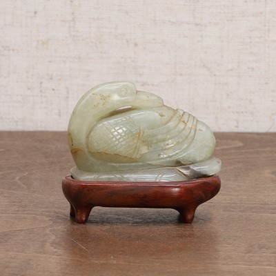 Lot 108 - A Chinese jade carving