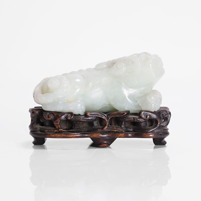 Lot 138 - A Chinese jade carving