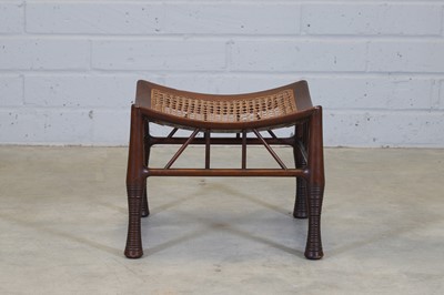 Lot 6 - A mahogany Thebes stool