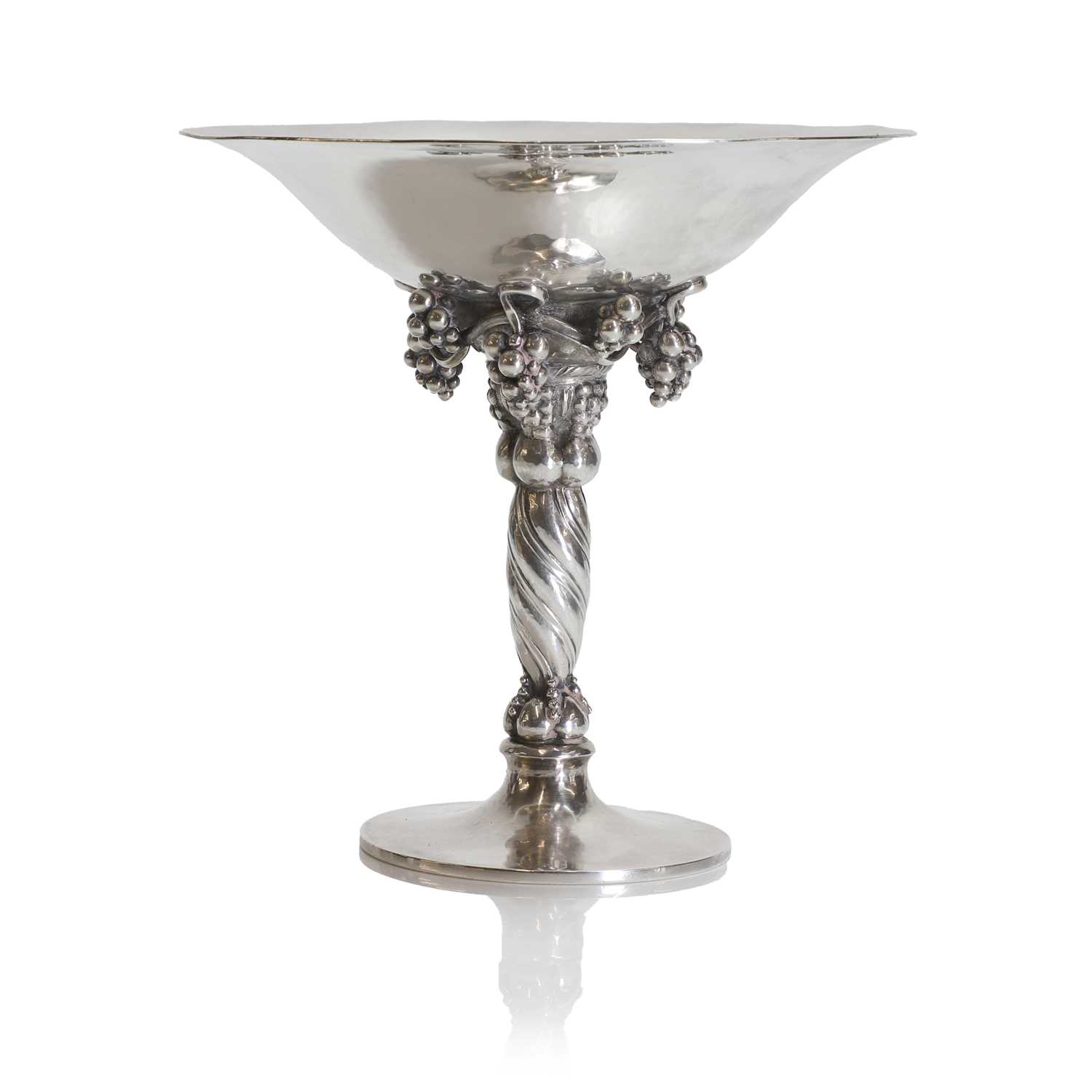 Lot 225 - A Danish Georg Jensen sterling silver tazza