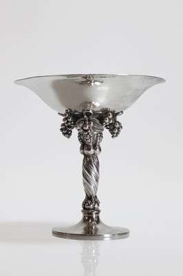 Lot 225 - A Danish Georg Jensen sterling silver tazza