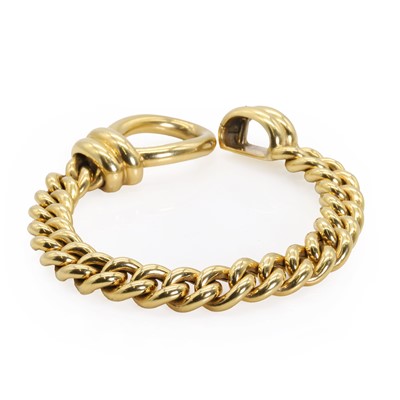 Lot 127 - An 18ct gold curb link bracelet, by Nicolis Cola