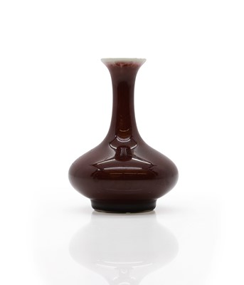 Lot 75 - A Sang de beouf glazed vase