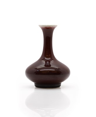 Lot 75 - A Sang de beouf glazed vase