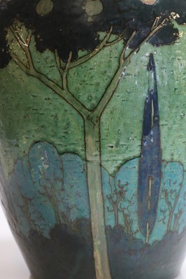 Lot 45 - A Royal Doulton barbotine ware vase