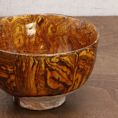 Lot 13 - A Chinese marbled clay bowl