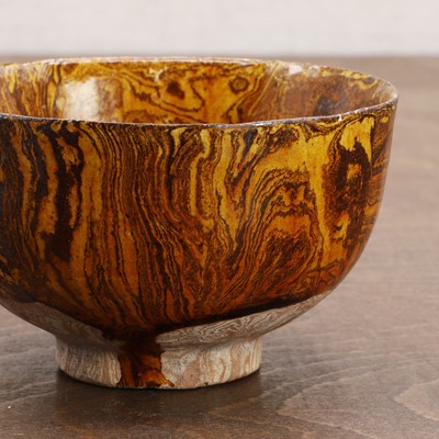 Lot 13 - A Chinese marbled clay bowl