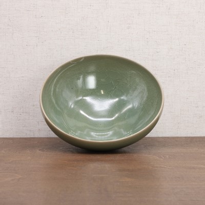 Lot 9 - A Chinese celadon bowl