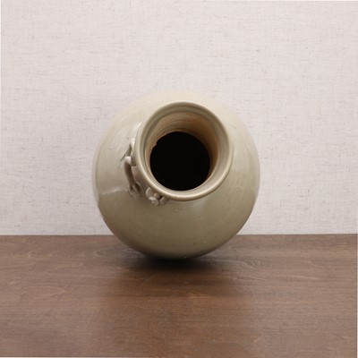 Lot 11 - A Chinese celadon-glazed vase