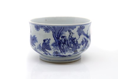 Lot 172 - A Chinese blue and white incense burner