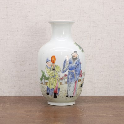 Lot 259 - A Chinese famille rose vase