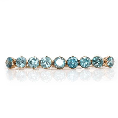 Lot 193 - A blue zircon bracelet