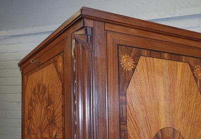 Lot 86 - A French, Art Deco-style, Indian rosewood fall-front bureau