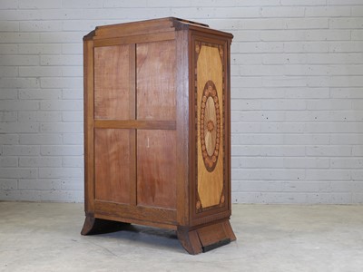 Lot 86 - A French, Art Deco-style, Indian rosewood fall-front bureau