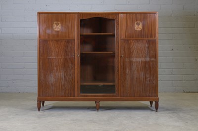Lot 69 - A mahogany and satinwood bookcase
