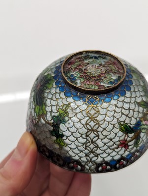 Lot 65 - A Chinese cloisonné plate