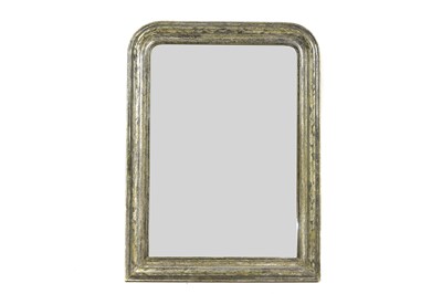 Lot 530 - A silvered wooden pier mirror