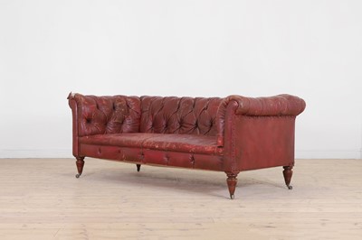 Lot 52 - A late Victorian chesterfield sofa