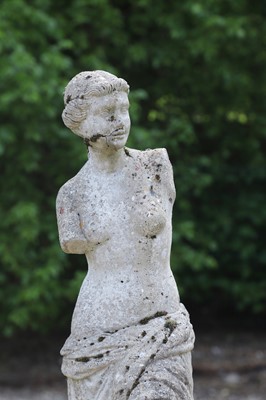 Lot 103 - A composition stone figure after the antique