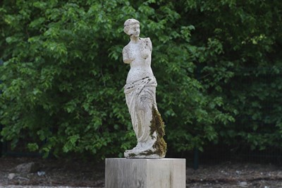 Lot 103 - A composition stone figure after the antique