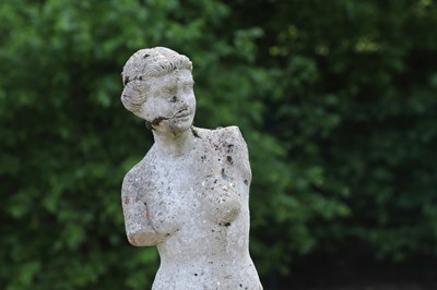 Lot 103 - A composition stone figure after the antique