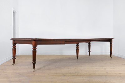 Lot 84 - A William IV mahogany extending dining table