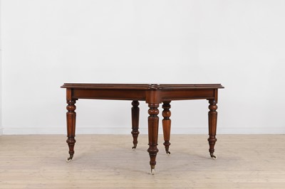 Lot 84 - A William IV mahogany extending dining table