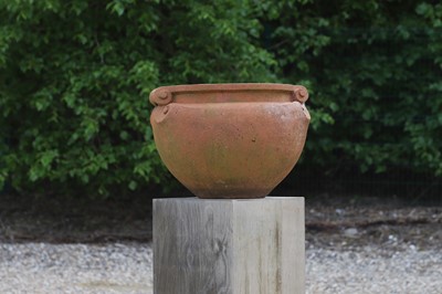 Lot 95 - A terracotta garden pot by Compton Pottery