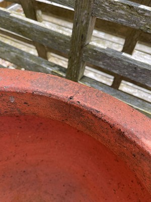 Lot 95 - A terracotta garden pot by Compton Pottery