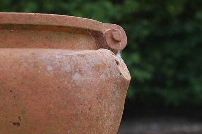 Lot 95 - A terracotta garden pot by Compton Pottery