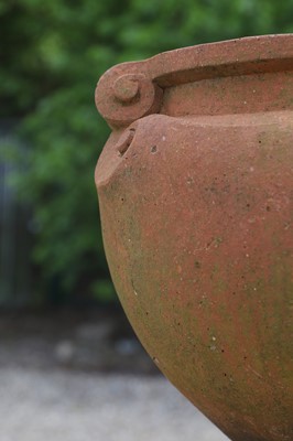 Lot 95 - A terracotta garden pot by Compton Pottery